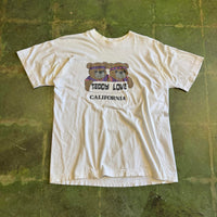 Vintage 80s Teddy Love California Bears White Single Stitch T-shirt Made in USA