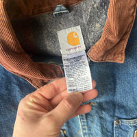 Vintage 1990s Carhartt Blanket Lined Chore Coat XL