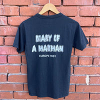 Vintage 1981 Ozzy Osbourne Diary of a Madman Europe T Shirt