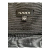 90S BEBE PINSTRIPE MINI SKIRT BLACK 'W6'