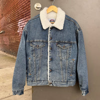 Vintage 80s Levis Authentic Sherpa Lined Denim Jacket Made in USA Medium