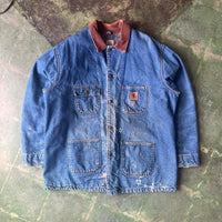 Vintage 1990s Carhartt Blanket Lined Chore Coat XL