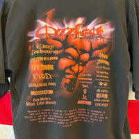 Vintage Ozzfest T Shirt 2002 Ozzy Osbourne Medium Cropped