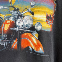 Vintage Harley Davidson 3D Emblem 1993 Fort Worth, TX Sink Your Claws T Shirt