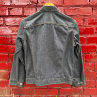 Vintage 70's Levis Denim Jacket Custom Embroidery Dark Wash Size 18 Made in USA