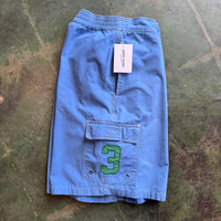 Vintage Ralph Lauren Big Pony Collection Polo Number 3 Blue Swim Trunks XXL