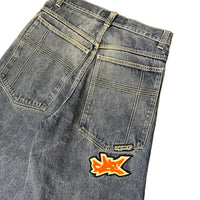 GAT BRAND BAGGY WIDE LEG JEANS BLUE ‘32X26’ - 1990S