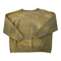 FADED BLANK SWEATSHIRT GREEN BOXY MEDIUM - 2000S