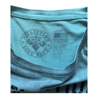 Y2K AFFLICTION COAT OF ARMS TEE TEAL ‘LARGE’ - 2000S