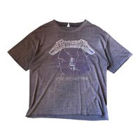 1989 METALLICA “RIDE THE LIGHTNING” SMOKED OUT BLACK T-SHIRT ‘XL’ -1980S