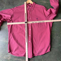 Vintage Ralph Lauren Button Up Shirt Salmon Men's Large Preppy