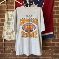 Vintage 1998 Tennessee Vols National Champions Striped T-Shirt Men’s M - Made in USA