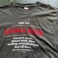 Vintage National Guard T Shirt Single Stitch Made In USA Mens L