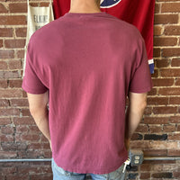 Vintage Split Skateboards T Shirt Maroon Faded Mens Large