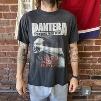 Vintage Pantera T Shirt Vulgar Display of Power Mens Large Black