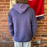 Vintage LL Bean Russell Athletic Blank Hoodie Navy Blue Made In USA Mens Large