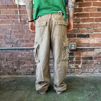 Vintage Aeropostale Cargo Pants Tan Khaki Mens 34x34