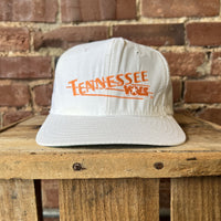 Vintage Tennessee Volunteers Hat Collegiate Products White and Orange