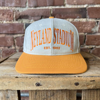 Vintage Tennessee Volunteers Hat Neyland Stadium Twins Enterprise Tan and Orange