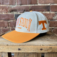 Vintage Tennessee Volunteers Hat Neyland Stadium Twins Enterprise Tan and Orange