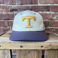 Vintage Tennessee Volunteers Hat Vols Sun Faded White and Blue