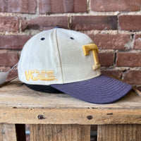 Vintage Tennessee Volunteers Hat Vols Sun Faded White and Blue