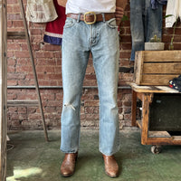 Vintage Gap Bootcut Jeans Faded and Distressed Medium Wash 32x32