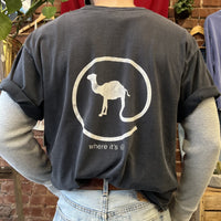 Vintage 90s Camel T Shirt Where It’s At Graphic Tee Black Men’s XL