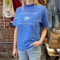 Vintage 1980s Cakebread Cellars Cabernet Sauvignon Hanes Beefy-T Shirt Medium