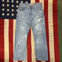 Vintage Wrangler Relaxed Bootcut Jeans Paint Splatter Men's 32x30