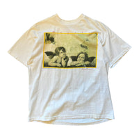 1992 ANGELS RAPHAEL ART TEE WHITE 'LARGE' - 1990S