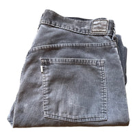 LEVI'S BAGGY SILVER TAB CORDUROY PANTS GREY 36X30 - 2000S