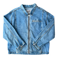 LEVI'S SILVERTAB JACKET ZIP UP DENIM 'XL' - 1990S
