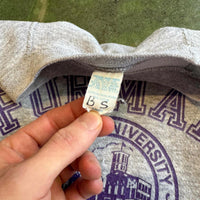 Vintage 80's 90's Furman University Gray Crewneck Sweatshirt Made in USA Small