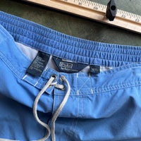 Vintage Ralph Lauren Big Pony Collection Polo Number 3 Blue Swim Trunks XXL
