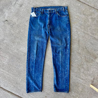 Vintage Levi's 505 Medium Wash Denim Blue Jeans Made in USA 38x32