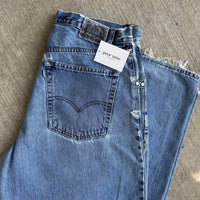Vintage 90's Levi's Silver Tab Baggy Light Wash Denim Blue Jeans Men's 36 x 32