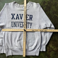 Vintage Made in USA Champion Reverse Weave Xavier University M