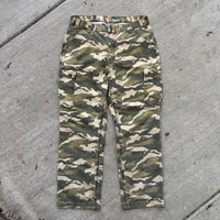 Carhartt Light Camo Cargo Green Tan Workwear Pants 36 x 34