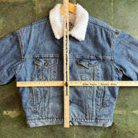 Vintage 80s Levis Authentic Sherpa Lined Denim Jacket Made in USA Medium