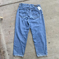 Vintage 90's Levi's Silver Tab Baggy Light Wash Denim Blue Jeans Men's 36 x 32