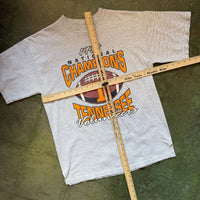Vintage 1998 Tennessee Vols National Champions Striped T-Shirt Men’s M - Made in USA