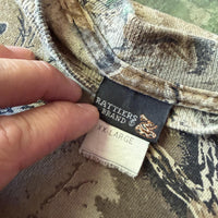 Vintage Single Stitch Camo T Shirt Long Sleeve Woodland Mens XXL