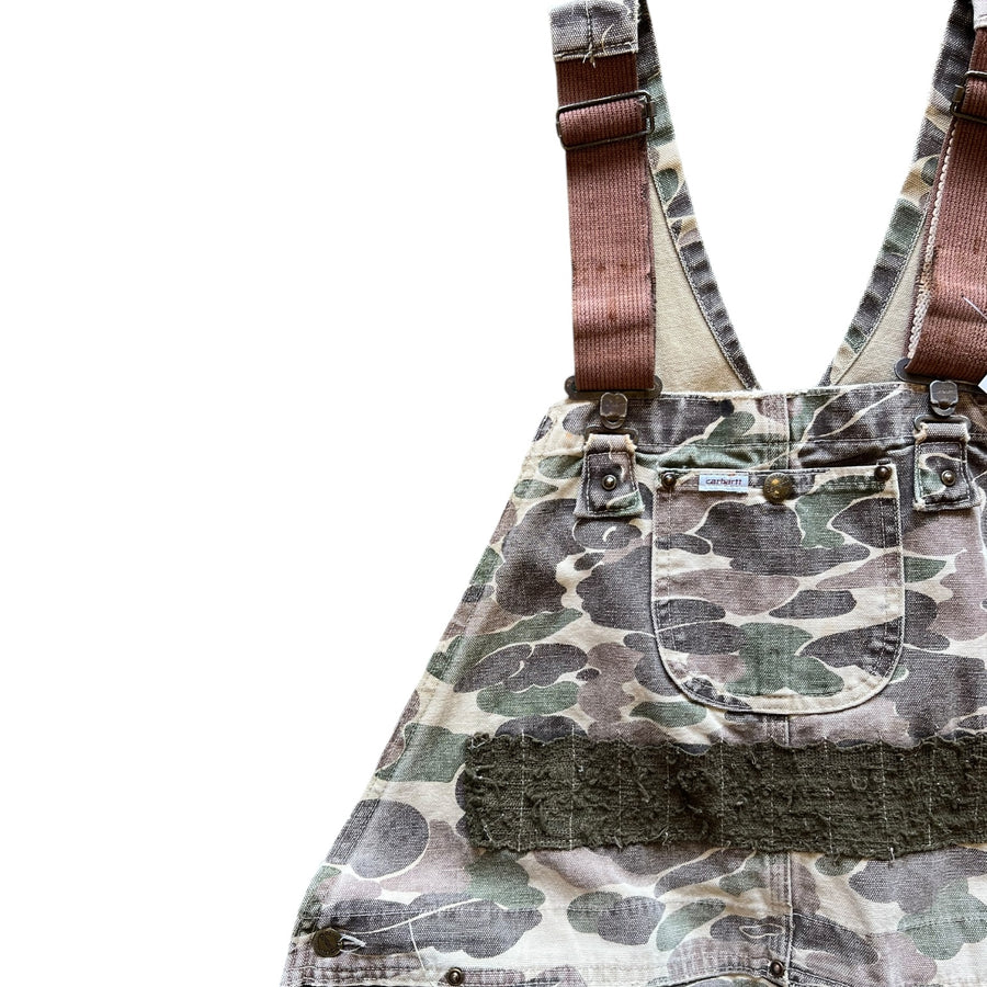 70’S CARHARTT HUNTING OVERALLS CAMO XLARGE- 1970S