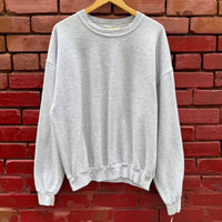 Vintage 90s Jerzees Nublend Super Sweats Gray Crewneck Sweatshirt XL