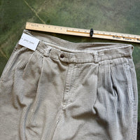 Vintage 90's Ocean Pacific Khaki Corduroy Men's Dress Pants Size 38 x 28
