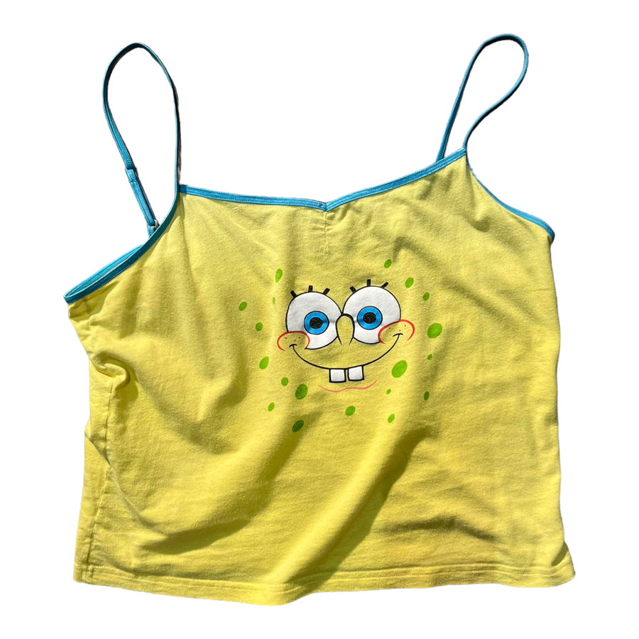 Y2K SPONGEBOB TANK TOP YELLOW - 2000S
