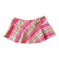 Y2K ESPIRIT PLAID MINI SKIRT PINK/MULTI 'MEDIUM' - 2000S