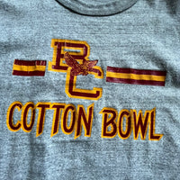 1970 COTTON BOWL TEE HEATHER GREY SMALL - 1970S