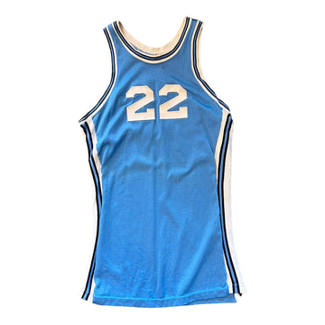 70’S BASKETBALL JERSEY TARHEEL BLUE ‘SMALL’ - 1970S